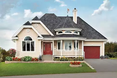 image of bungalow house plan 3317
